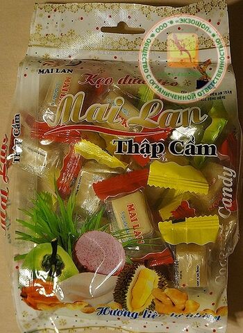 Вьетнамские кокосовые конфеты Май Лан (ассорти) 250гр
