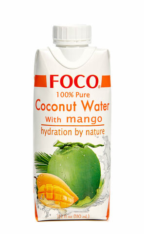 FOCO Кокосовая вода с манго, 3шт по 330мл